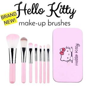 Hello Kitty Makeup Brushes Fashion Anime Sanrio Y2k Accessories Beauty Tools